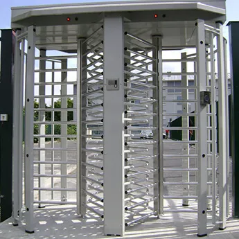 Full-height rotor turnstiles — manufacturer product imagery